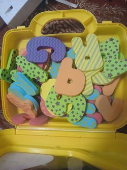Container Of Bathtub Stick On Letters And Numbers