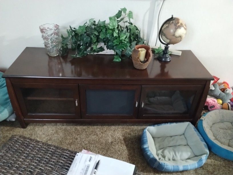 Entertainment Center With Three Doors