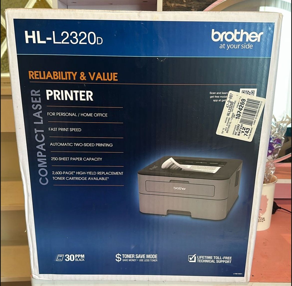 New Brother Laser Printer HL-L2320D