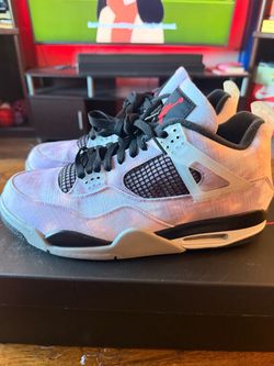 Air Jordan 4 Retro SE Amethyst Wave/Bright Crimson Mens Size 11.5