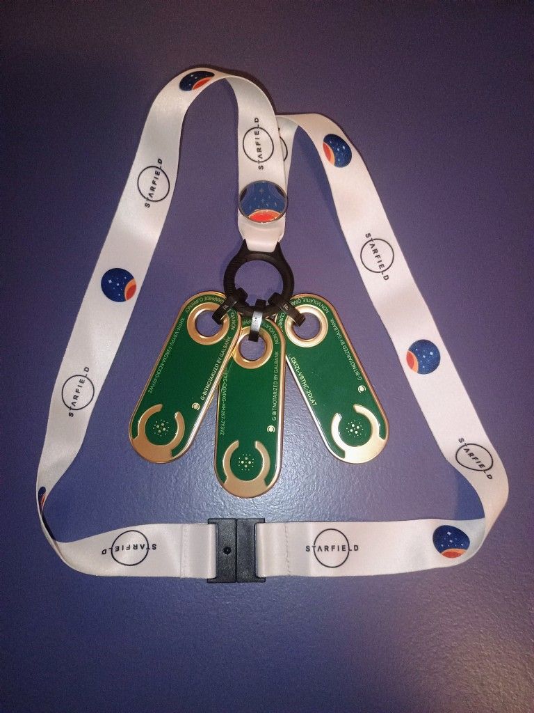 Starfield Credit Sticks & Lanyard