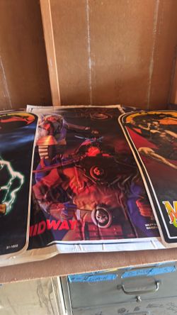 Mortal Kombat Arcade cabinet stickers