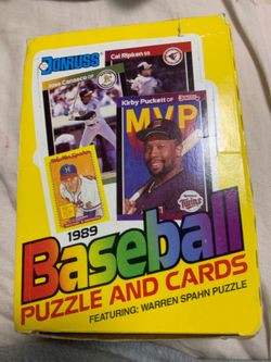 1989 baseball and puzzle cards