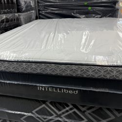 KING SIZE INTELLIBED “NIGHTFALL” MATTRESS & BOX SPRINGS BED SET