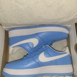 Nike Air Force 1s University Blue/White, Size 11.5 M