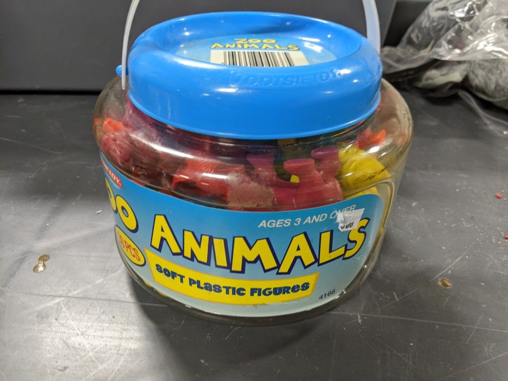 Tub Of Rubber Animals