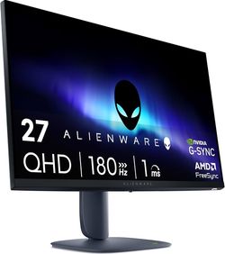 Alienware AW2725DM 27-Inch 2560 x 1440p QHD 16:9 180hz 1ms LED IPS Gaming Monitor