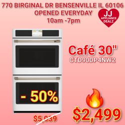 ❄️New Café 30" Built-In Double Electric Convection Oven CTD90DP4NW2