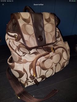 Coach - monogram backpack