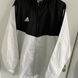 Adidas Rain Zipper Jacket Size Large