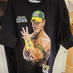 John cena t-shirt black authentic u c me size xl