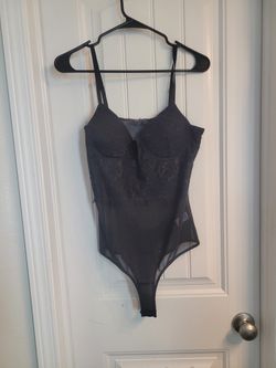 Black See Through Top With Lace.