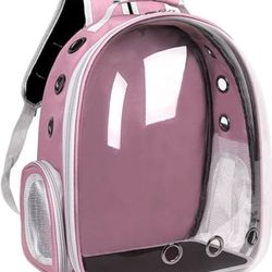 Pink: Pet Black: Animal Carrier Backpacks,Transparent Space Capsule Bubble Pet Backpack Bag for Small Dogs Cats Airline Approved Travel Carrier  