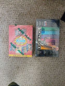 Factory sealed sports card boxes