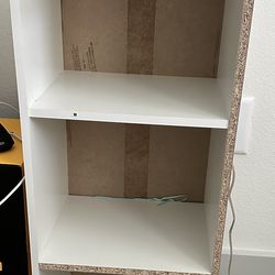 Short White Bookcase