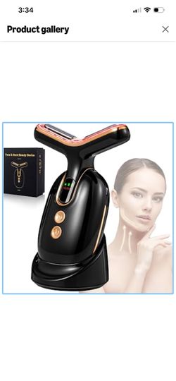 Red Light Therapy for Face and Neck, Facial Massager culpting Wand with 7 Color