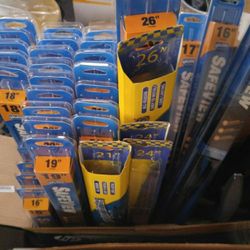 Windshield wipers various sizes