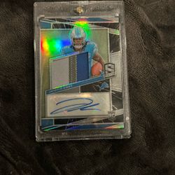 Jahmyr Gibbs Rookie Patch Auto 2023 Panini Spectra Football