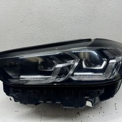 2022 2023 BMW X3 X4 Adaptive FULL LED Left Driver Headlight Chrome OEM