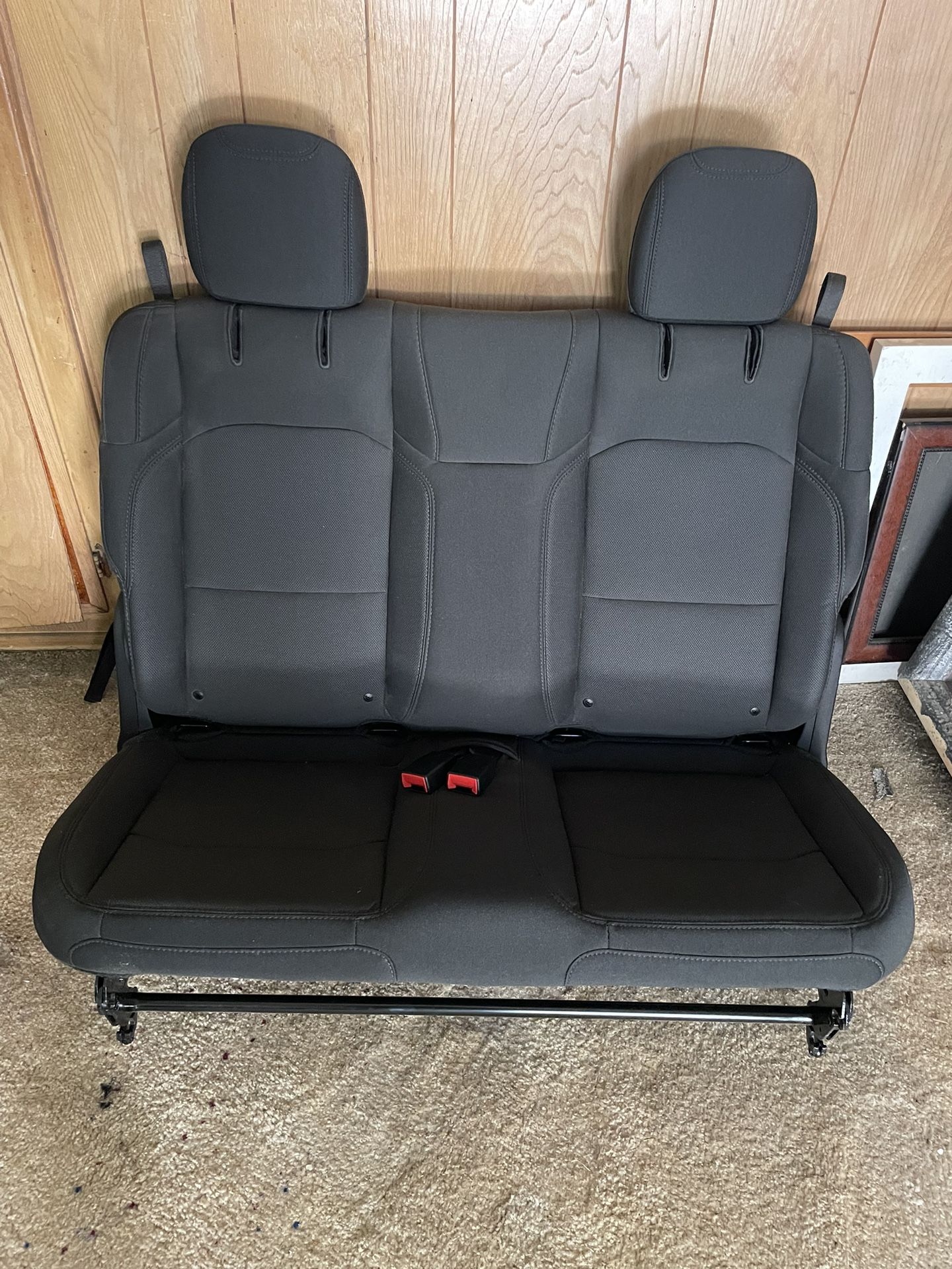 2019 - 2025 Jeep Wrangler OEM JL 2 Door Rear Seat Bench Black Cloth Seats 2nd Row
