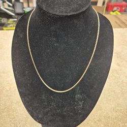 18k Yellow Gold 21" Necklace 