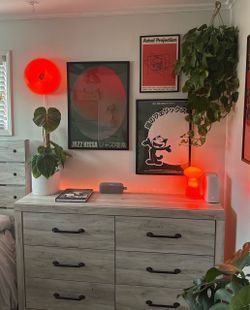 Matching Gray Wood Dressers – Long + Tall