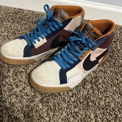 Nike High Tops Leather And Suede