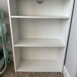 IKEA white Bookshelf - Measurements In Photos
