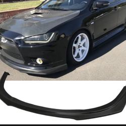 Fits 09-15 Mitsubishi Lancer GT GTS Ralliart RA Style Front Bumper Lip Spoiler
