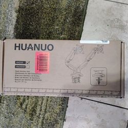 Dual Monitor Stand, Fully Adjustable Gaming Monitor Desk Mount for 13–32″ Computer Screens, Full Motion 