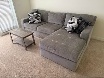 Couch with chaise