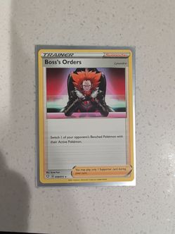 Pokémon Boss's Orders Lysandre 058/072 Trainer Card