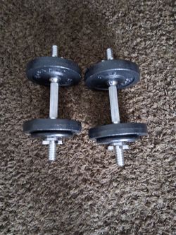 Dumbells 2×26lbs $45.
