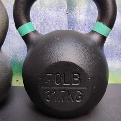 NEW   70 LB.  KETTLEBELL
   •. Also have :  60s 50s 40s 35s 30s 25s 20s 15s 10s kettlebells   &: adjustable dumbbells rubber dumbbells squat racks 