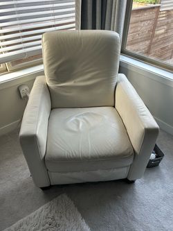 Leather recliner