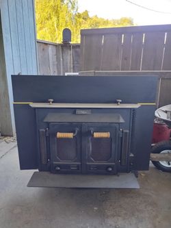 Wood burning fireplace insert