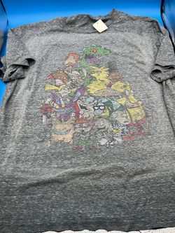 Men’s gray Nickelodeon cartoon character graphic T-shirt XL