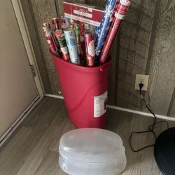 Christmas Wrap & Storage Container Bundle $30