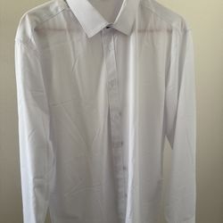 2 White Button Up Shirts 