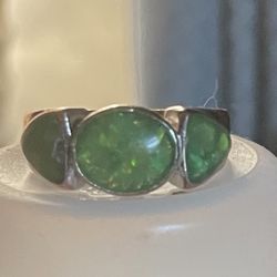 Three Opal Ring, Size 7