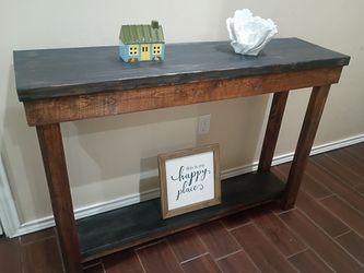 New All Wood Console Table