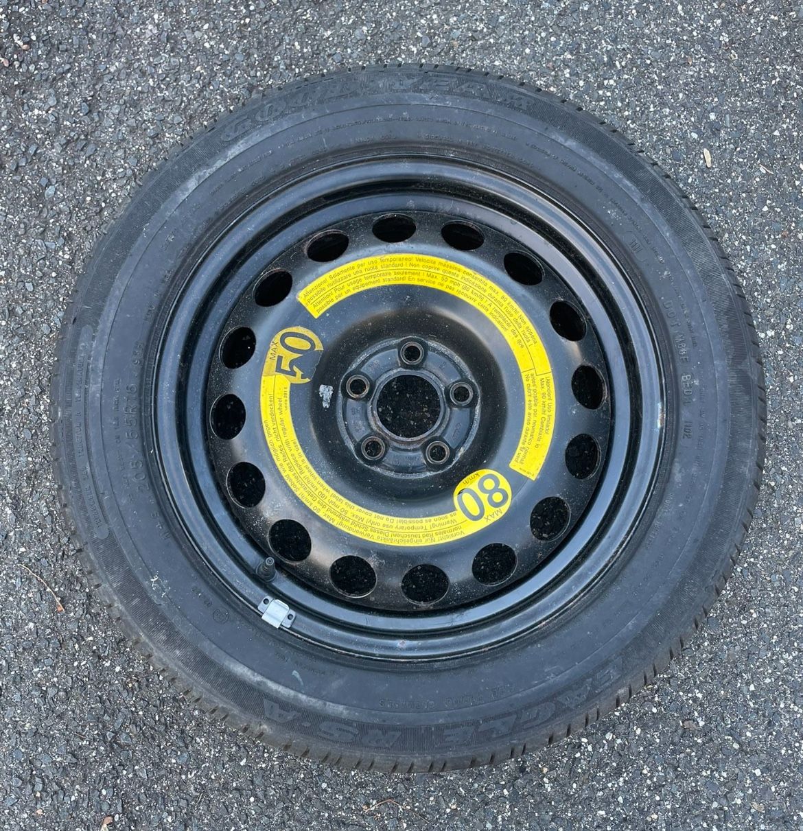 BMW E36 spare tire
