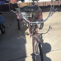 Adult Tricycle Trike Women Men 3 Wheel Bike Schwinn 26 Bicycle w/ Storage Basket