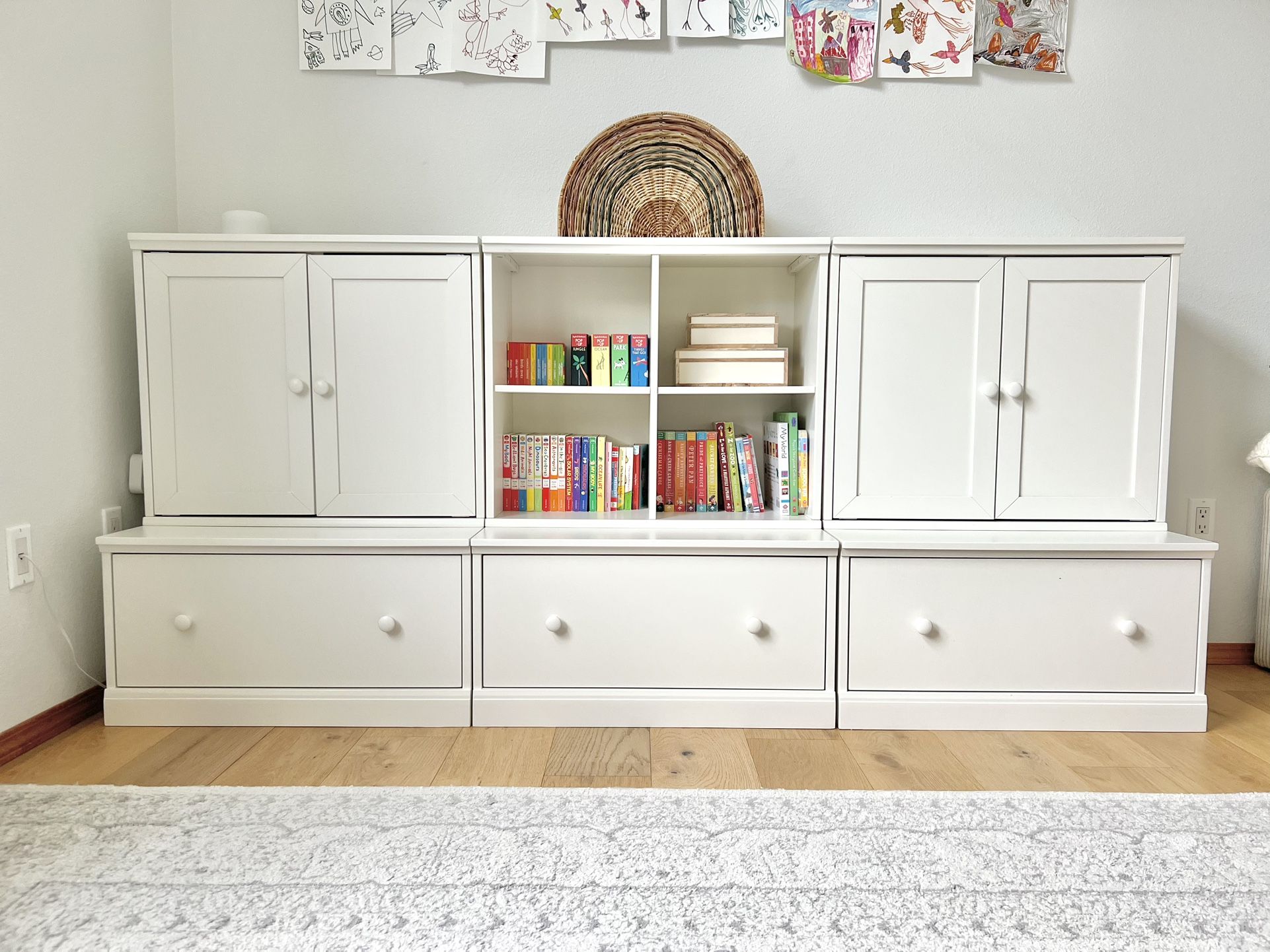 Pottery Barn Kids Cameron Storage System - White