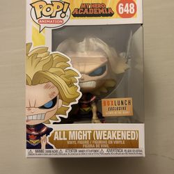 MHA All Might Weakened Glow in the Dark 648 Funko Pop