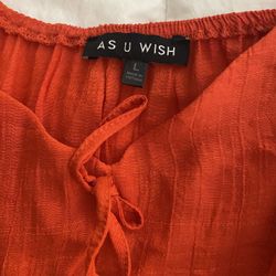 Orange Top Size L