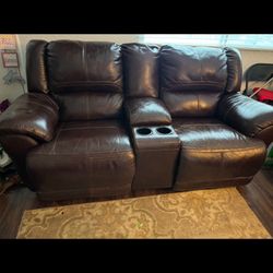 Leather couches