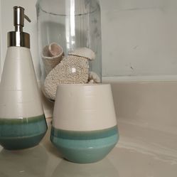 Soap Dispenser AND cup $5