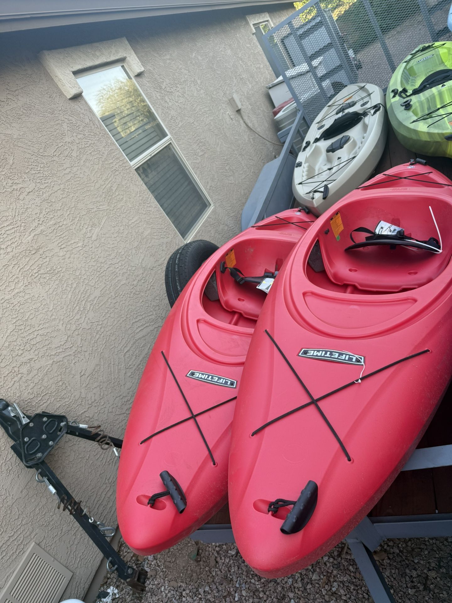 2 New Lifetime Pacer Kayaks ( No Paddles)