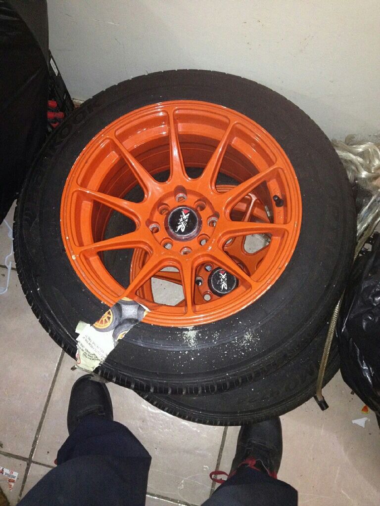 4X tires with rims